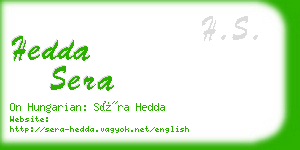 hedda sera business card
